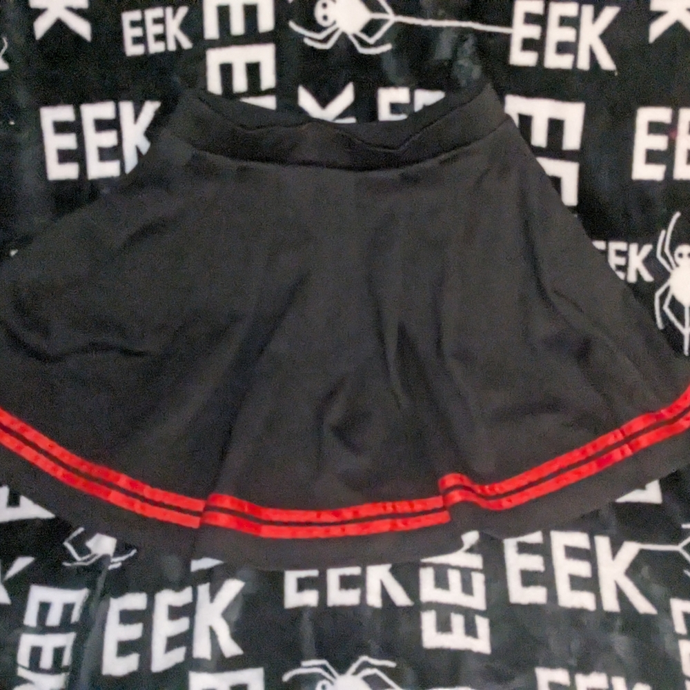 Super Cute Emocore Black And Red Plaid Skirt